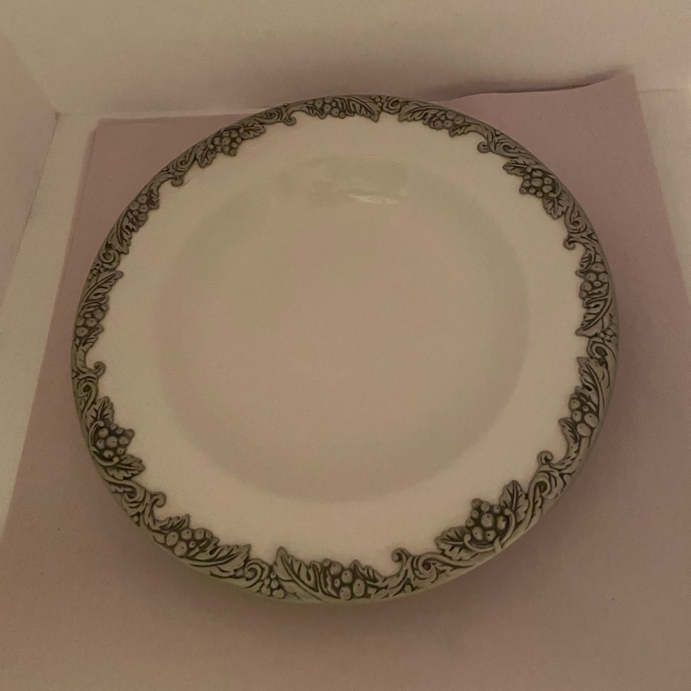 Arthur Court Earthen Metalware Grape Pewter Rimmed 9.5” Inch Bowl - Never Used